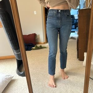 Madewell high-rise slim boyfriend 27 jeans